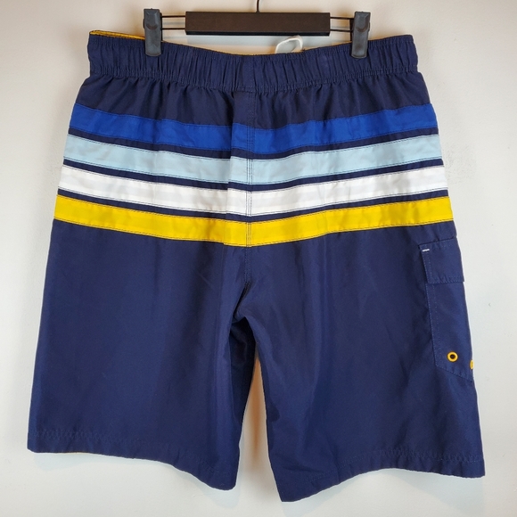 Corona Extra Beer Striped Blue Swim Shorts Size XL Mens Swimwear Beach - Picture 3 of 7